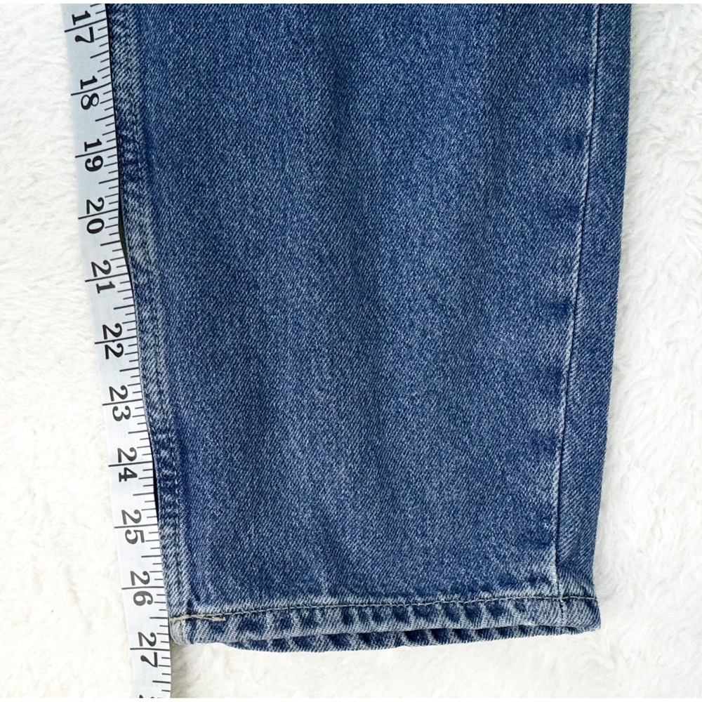 COS Jeans Womens 25 Barrel Tapered High Rise Ankle 100% Cotton Blue Denim EUC - Picture 12 of 12